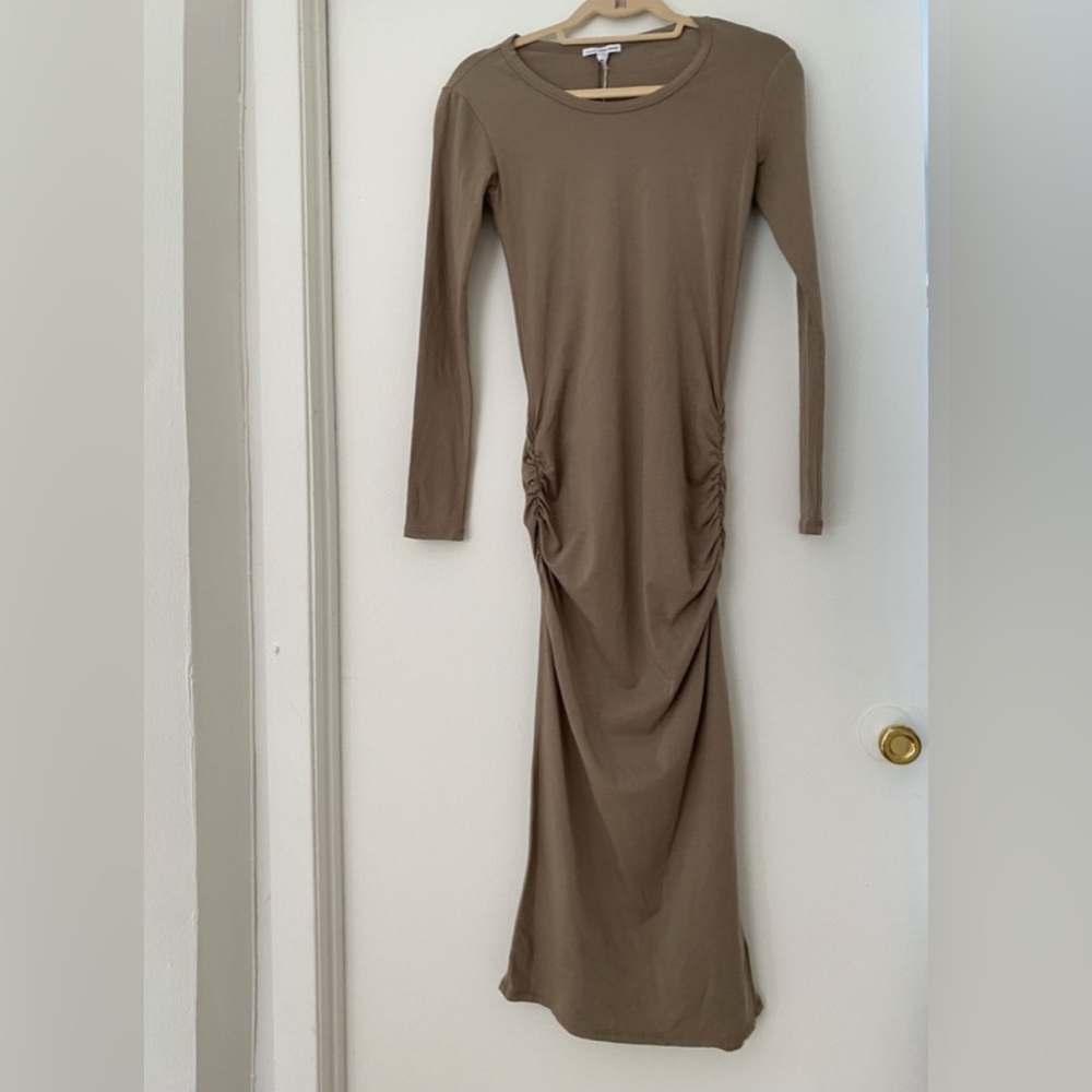 James Perse Ruched Midi Dress - Picture 3 of 4